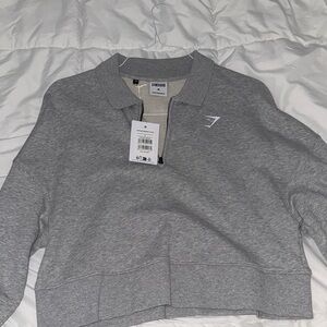 GYMSHARK Gray Women's Crop Sweater